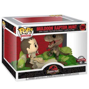 NIB Funko Pop! Moment Jurassic Park Muldoon Raptor Hunt #1204 Target Exclusive